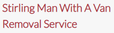 Domestic Removal Service | Stirling Man With A Van | United Kingdom